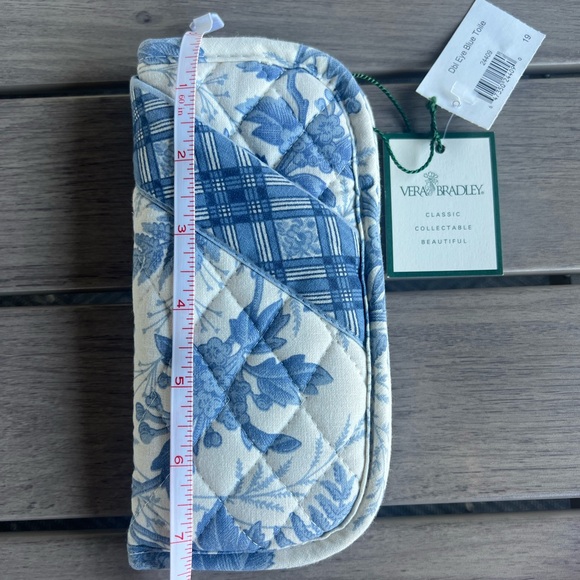 Vintage VERA BRADLEY 2001 Blue Toile Double Eye Case - Picture 8 of 10